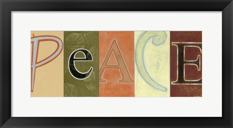 Framed Peace Panel Print