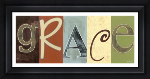 Framed Grace Panel Print