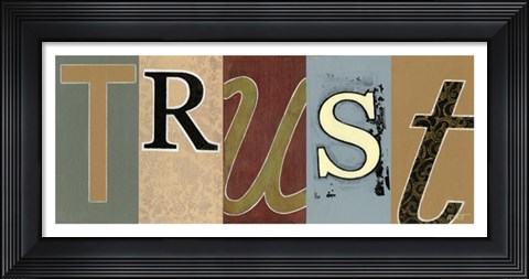 Framed Trust Panel Print