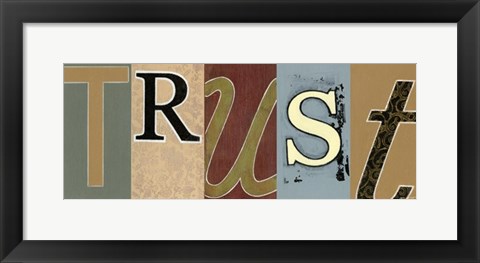 Framed Trust Panel Print