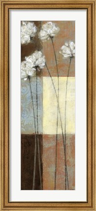 Framed Raku Blossoms I Print
