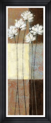 Framed Raku Blossoms II Print