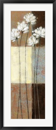 Framed Raku Blossoms II Print