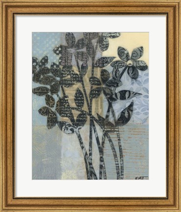 Framed Quilted Bouquet I Print