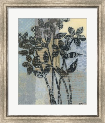 Framed Quilted Bouquet I Print