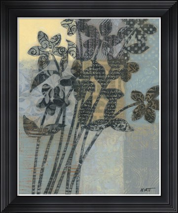 Framed Quilted Bouquet II Print