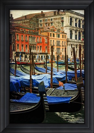 Framed Venetian Canals I Print
