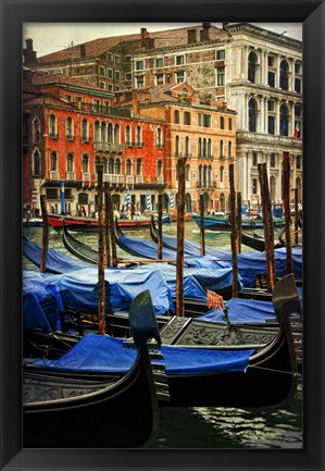 Framed Venetian Canals I Print