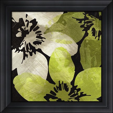 Framed Bloomer Tiles V Print