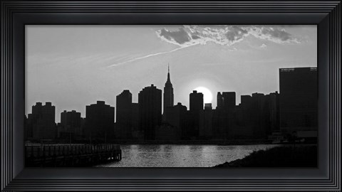 Framed Panorama of NYC I Print