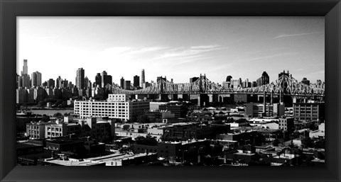 Framed Panorama of NYC II Print