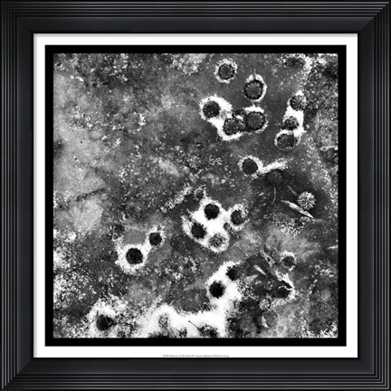 Framed Black Ice I Print