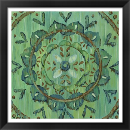 Framed Aquarian Rosette I Print