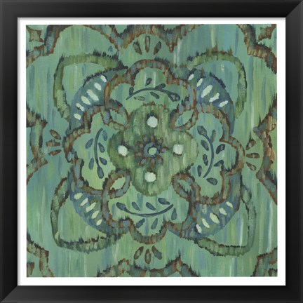 Framed Aquarian Rosette II Print