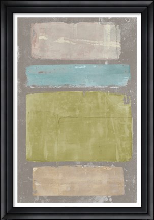 Framed Panelled Colors II Print