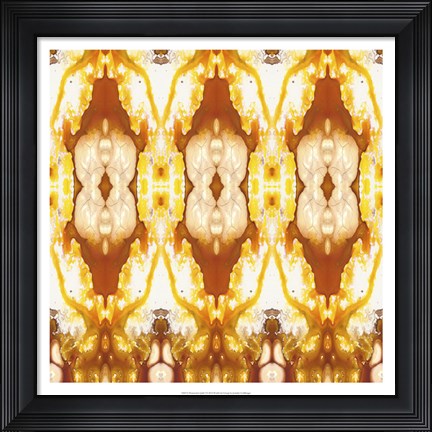 Framed Watercolor Quilt I Print