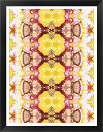 Framed Watercolor Quilt V Print