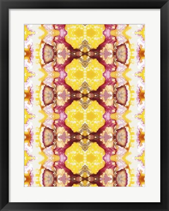 Framed Watercolor Quilt V Print