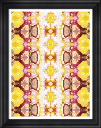 Framed Watercolor Quilt VI Print