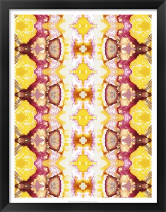 Framed Watercolor Quilt VI Print
