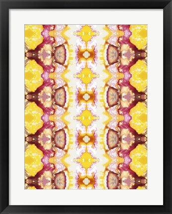 Framed Watercolor Quilt VI Print