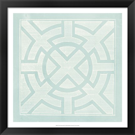 Framed Tile Ornamentale I Print