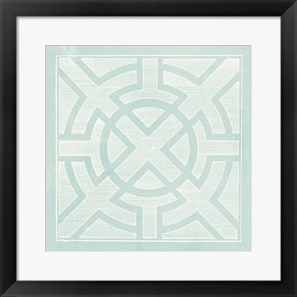 Framed Tile Ornamentale I Print