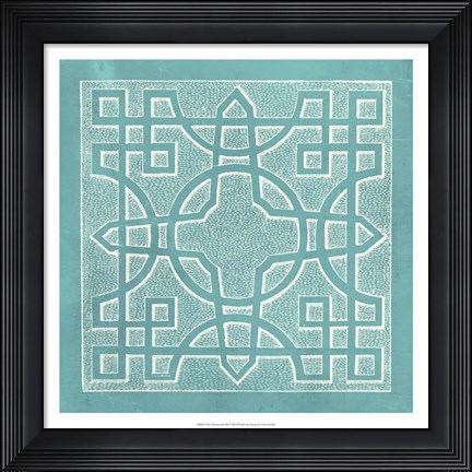 Framed Tile Ornamentale III Print