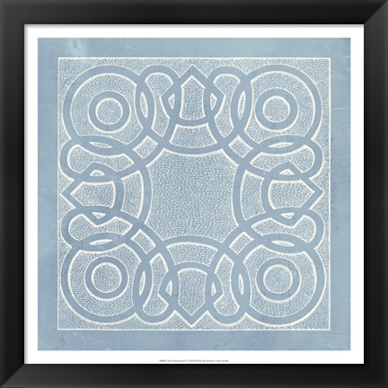 Framed Tile Ornamentale IV Print