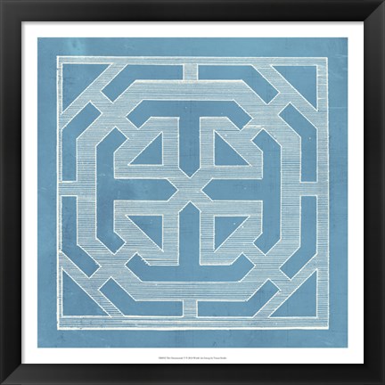 Framed Tile Ornamentale V Print