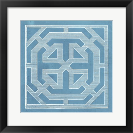 Framed Tile Ornamentale V Print