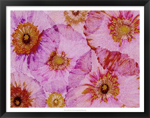 Framed Crepe Paper Flowers I Print