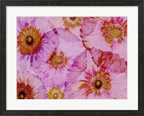 Framed Crepe Paper Flowers I Print