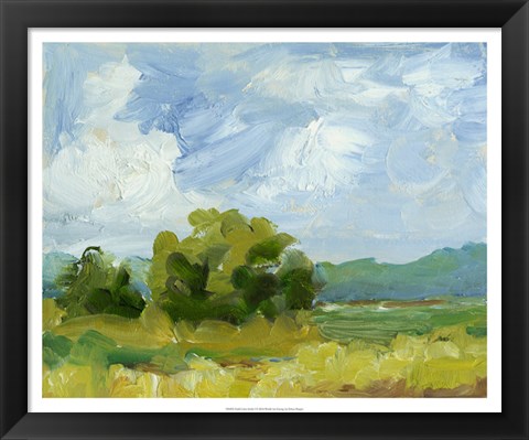 Framed Field Color Study I Print