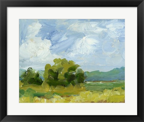 Framed Field Color Study I Print