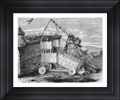 Framed Fire Catapult Print
