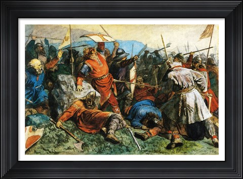 Framed Saints Fall Print