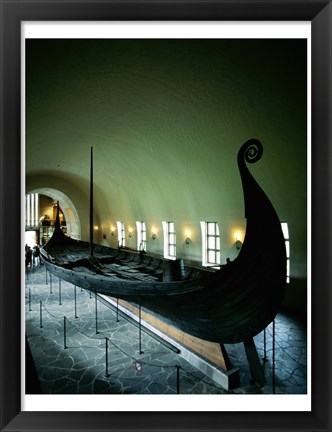 Framed Oseberg Ship Viking Ship Museum Oslo Norway Print