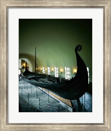 Framed Oseberg Ship Viking Ship Museum Oslo Norway Print