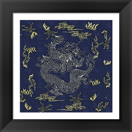 Framed Dragon Flag Print