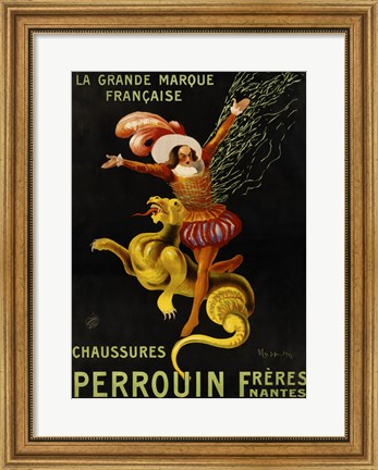Framed Chaussures Perrouin Fr&#232;res Print