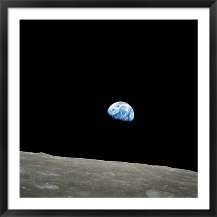 Framed Earthrise Print