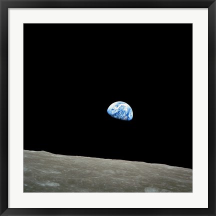 Framed Earthrise Print