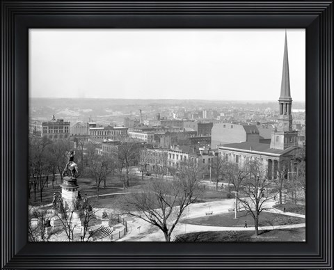 Framed Capitol Square Richmond, Va. Print