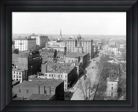 Framed Richmond, Va. Top view Print