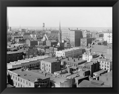 Framed Richmond, Va. black &amp; white photo Print