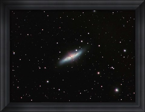 Framed Galaxy M82 in Ursa Major Print