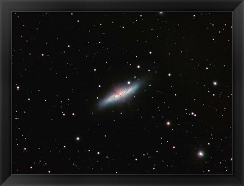 Framed Galaxy M82 in Ursa Major Print