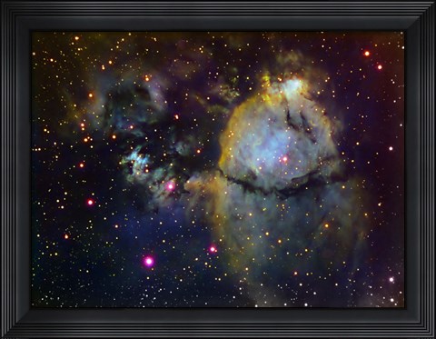 Framed NGC 896 (part of the Heart nebula) in Cassiopeia Print