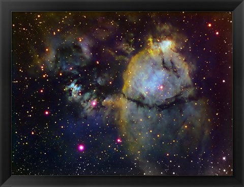 Framed NGC 896 (part of the Heart nebula) in Cassiopeia Print